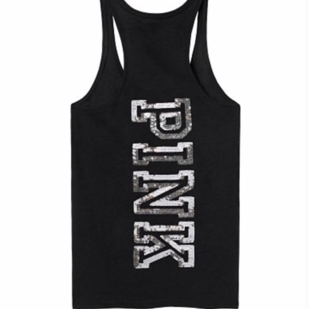 🇺🇸 Victoria’s Secret Pink Sequin Tank - Picture 3 of 8